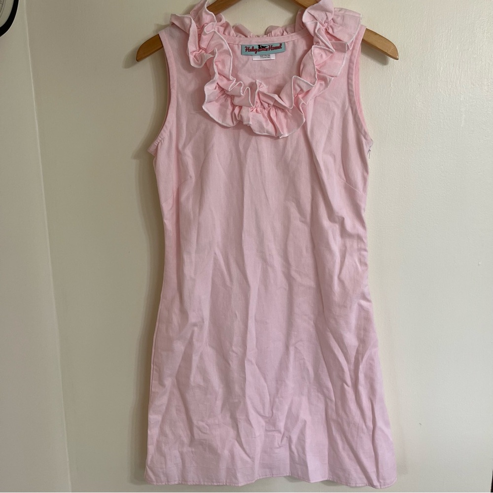 Haley and the hound dress pink ruffle preppy women’s 4